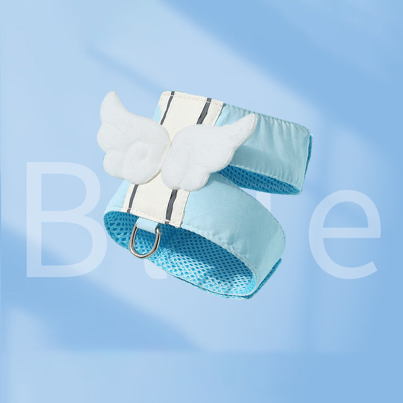 Adjustable Cat Harness and Leash Set, Angel Wings Design, Breathable, and Soft For Comfort